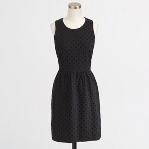 J.Crew Black Polka Dot Sleeveless Dress